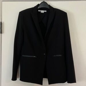 Veronica Beard Iconic Scuba Black Dickey Jacket